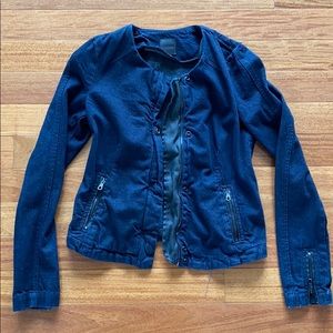 Joe’s Jeans Denim Collarless Jacket XS